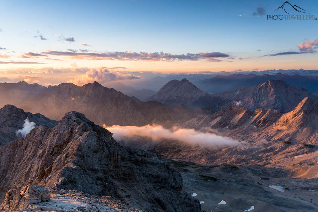 Wolken unter der Zugspitze