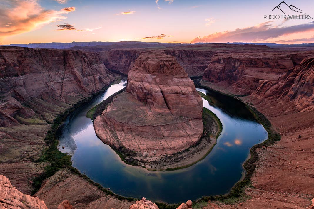 Der Horseshoe Bend in Arizona am Abend