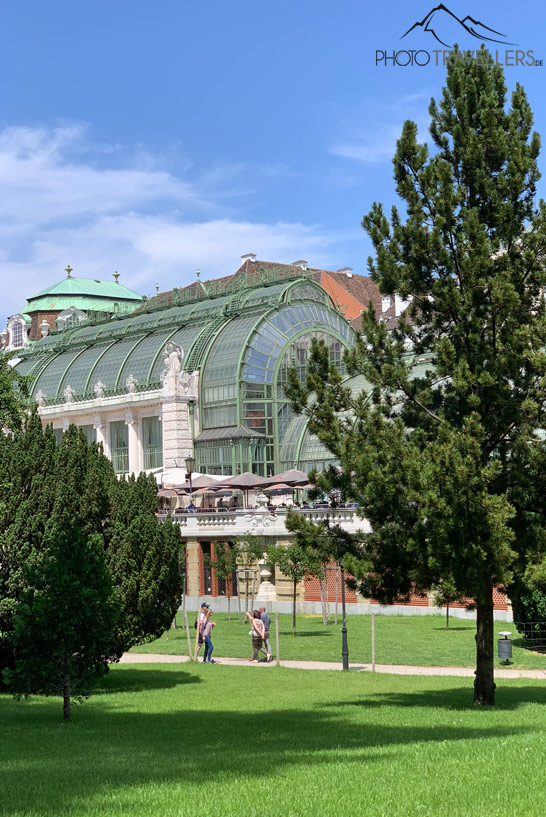 Blick auf das Palmenhaus