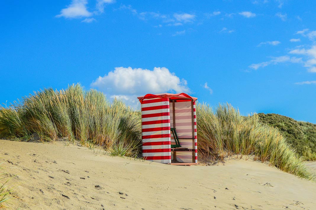 Ein Strandkorb auf Borkum