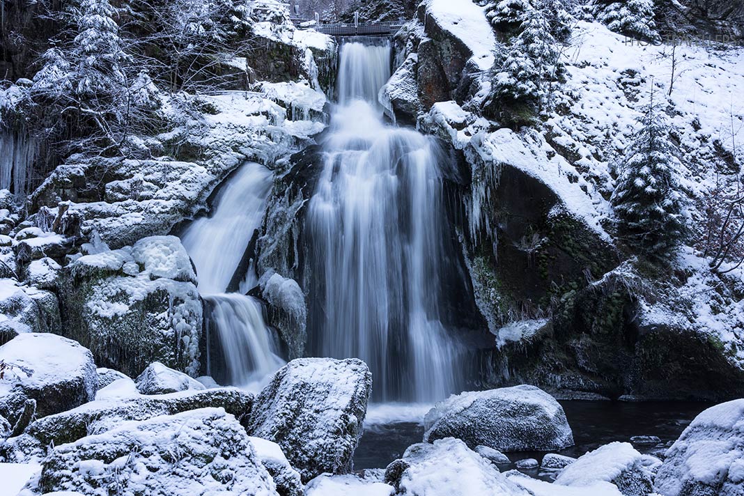 Die Triberger Wasserfälle im Winter