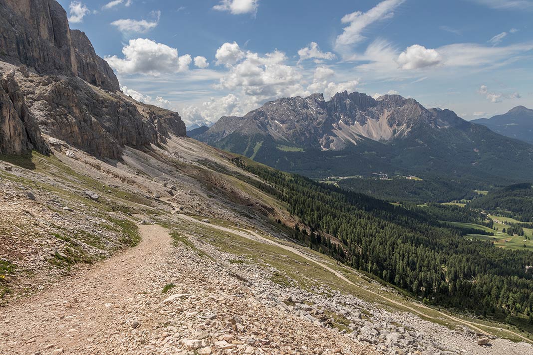 Der Hirzelsteig in den Dolomiten