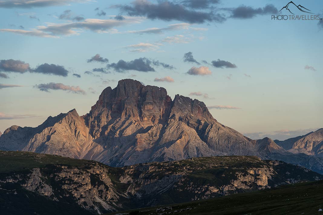 Der Monte Cristallo im Licht der Morgensonne