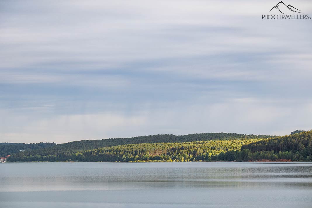 Blick über den Brombachsee in Franken