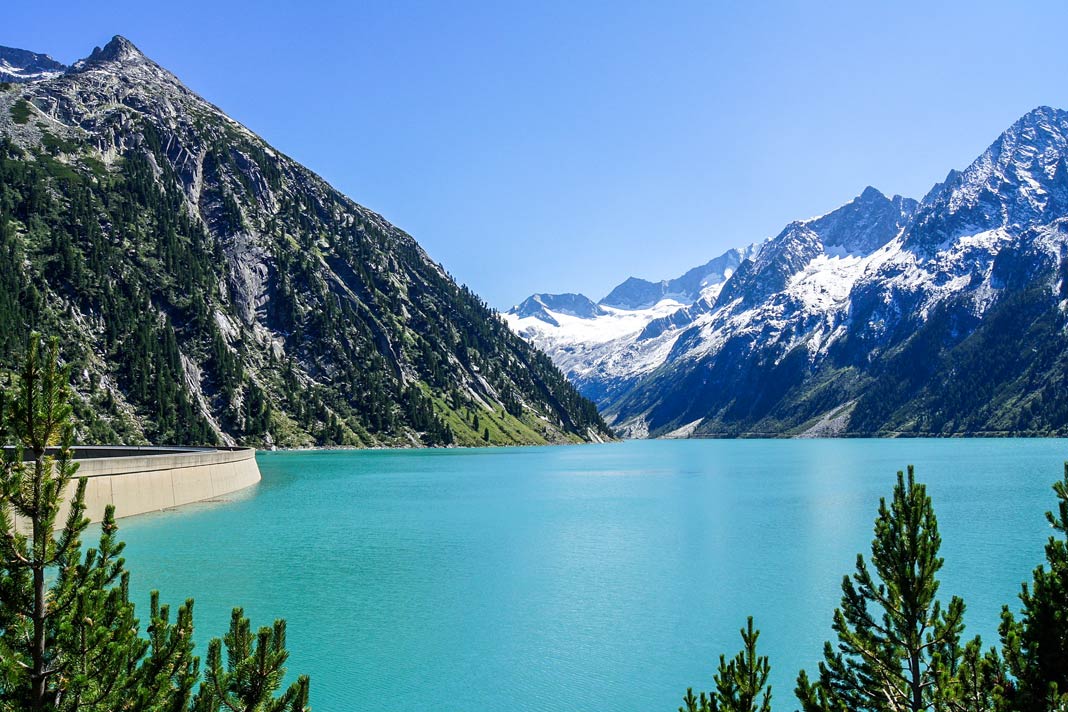 Der bekannte Schlegeissee im Zillertal