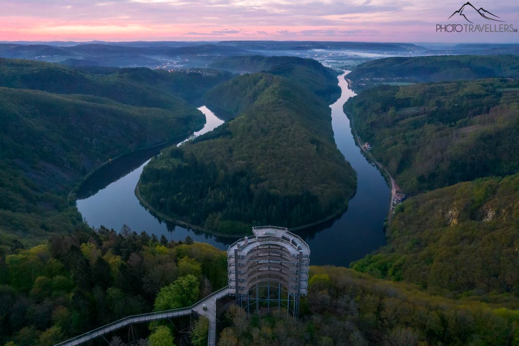 Blick auf die Saarschleife im Saarland