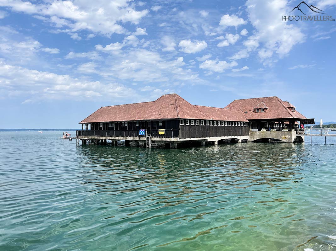 Die Badhütte Rorschach ist einzigartig am Bodensee