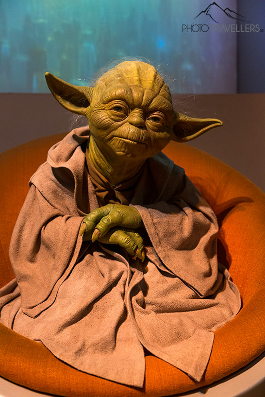 Die Figur von Yoda bei Madame Tussauds in Berlin