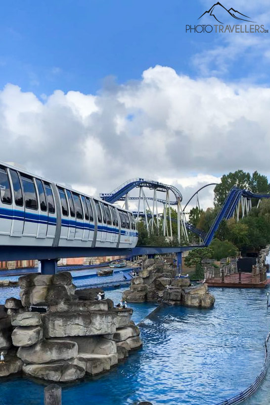 Blick auf die Bahn Ep Station Spanien im Europa-Park Rust