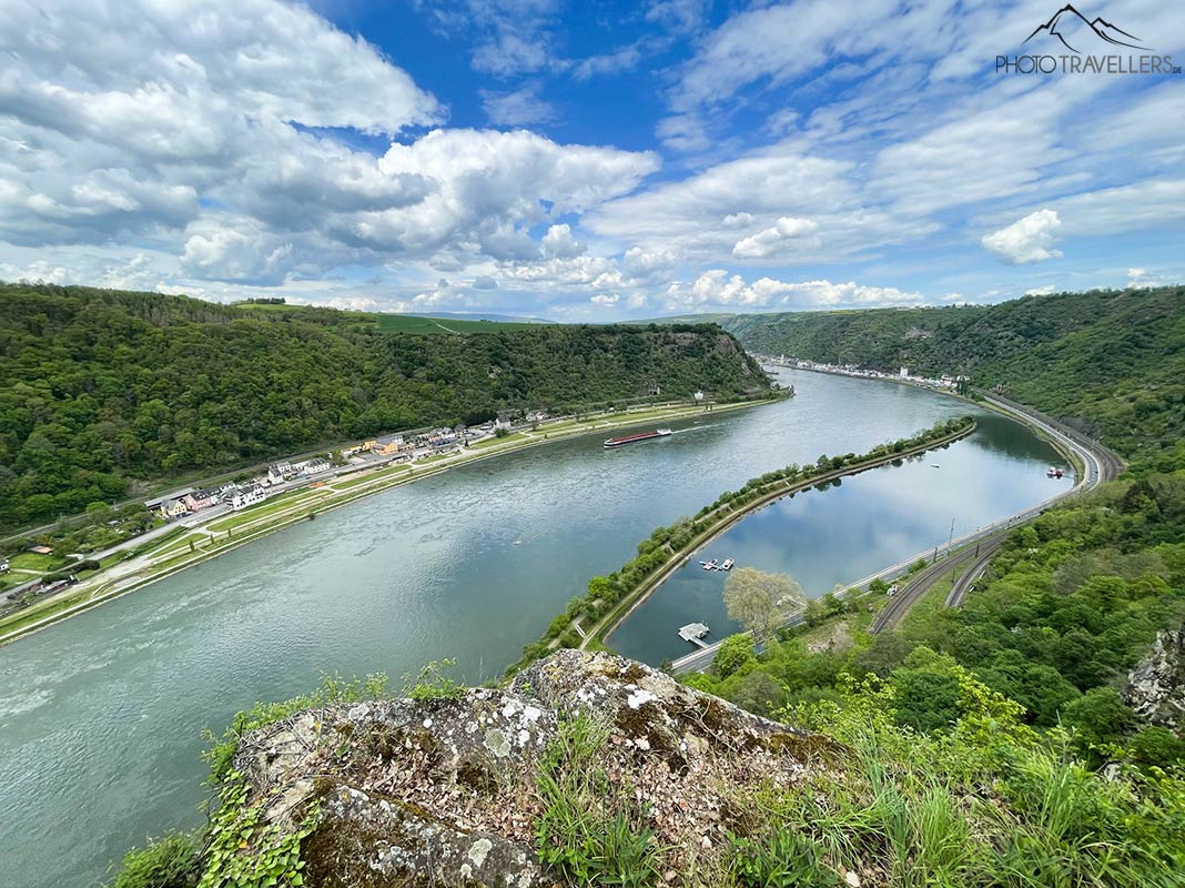 Der Ausblick auf den Rhein von der Loreley