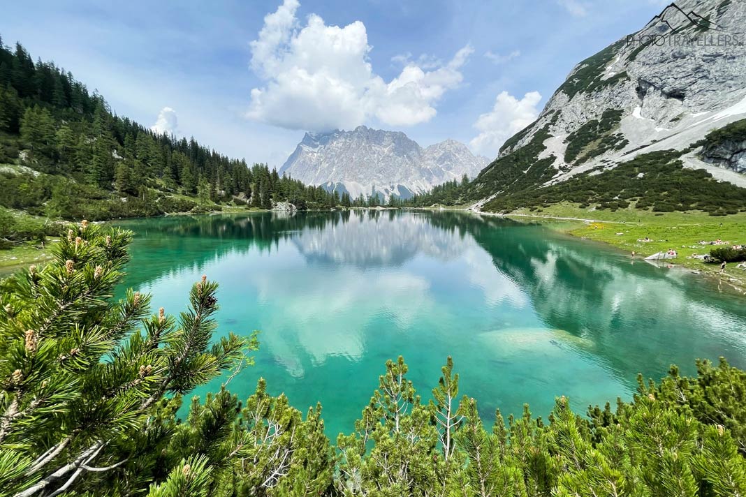 Der Seebensee mit der Zugspitze